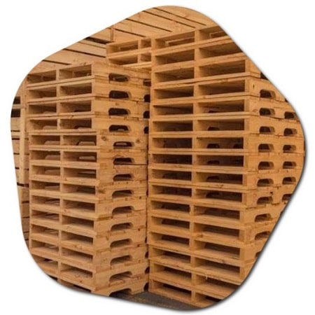 How can you tell if a pallet is pine or oak